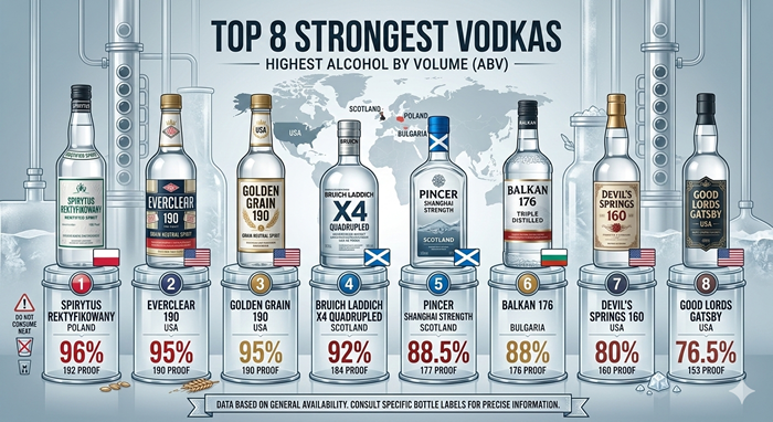 The Strongest Vodkas Money Can Buy